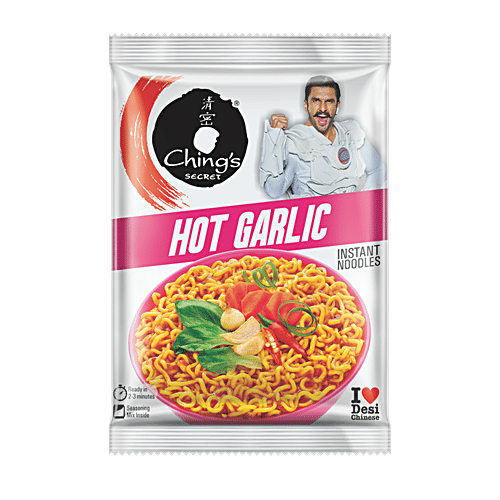 Ching'S Secret Hot Garlic Instant Noodles, 8x60 g Multipack 