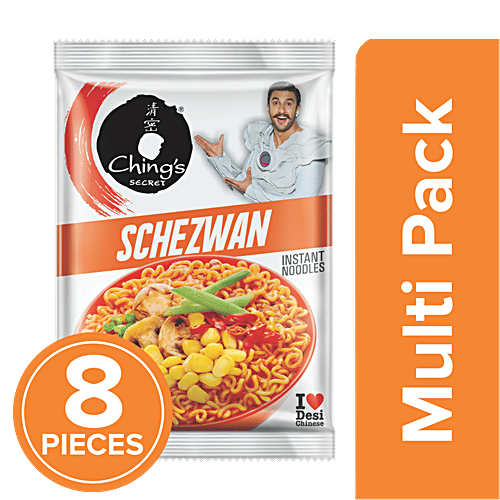 Ching'S Secret Schezwan Instant Noodles, 8x60 g Multipack 