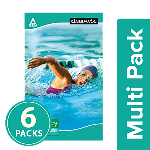 Classmate Notebook - Unruled, Long, 6x172 Pages Multipack 