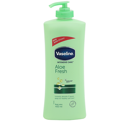 Vaseline Intensive Care Aloe Fresh Body Lotion, 3x400 ml Multipack 