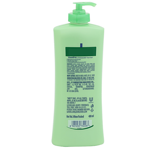 Vaseline Intensive Care Aloe Fresh Body Lotion, 3x400 ml Multipack 