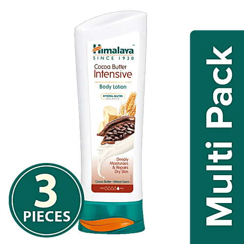 Himalaya Cocoa Butter Intensive Body Lotion, 3x400 ml Multipack 