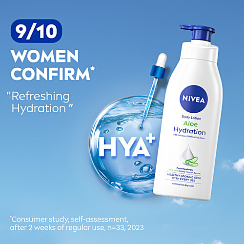 Nivea Aloe Hydration Body Lotion, 3x400 ml (Multipack) 