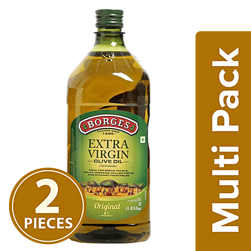 BORGES Extra Virgin Olive Oil, 2 x 2L Multipack 
