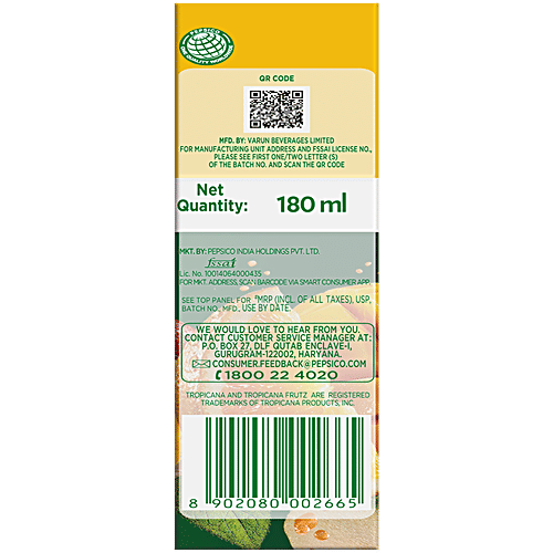 Tropicana Frutz Mixed Fruit Magic Beverage, 2x180 ml (Multipack) 