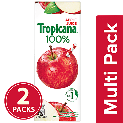 Tropicana 100% Apple Juice, 2x200 ml Multipack 