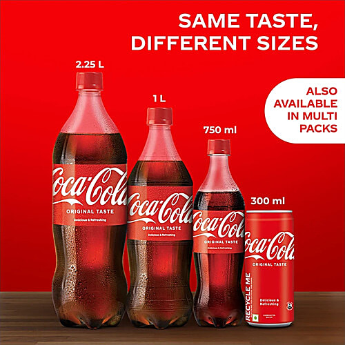 Coca-Cola Soft Drink - Original Taste, 12x750 ml Multipack 