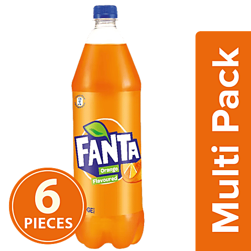 Fanta Soft Drink - Orange Flavoured, 6x1.25 L Multipack 