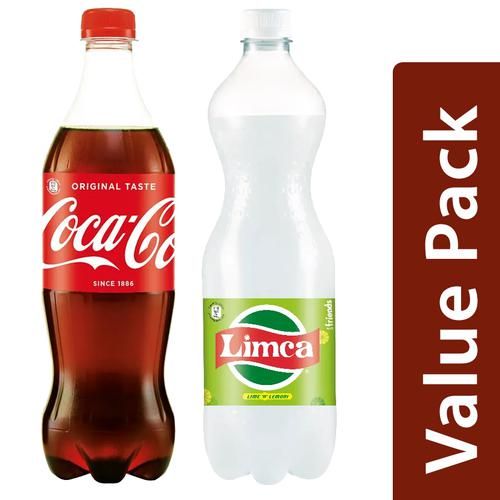 Buy bb Combo Coca Cola Soft Drink Original Taste 750 ml +Limca Soft Drink  Lemon & Lime 750 ml Online at Best Price of Rs 76 - bigbasket
