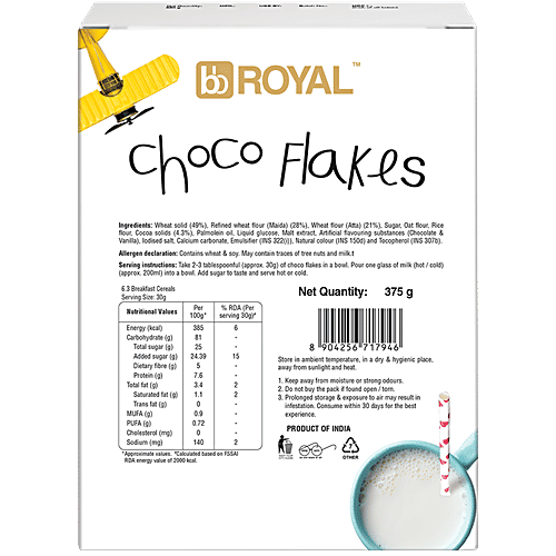 bb Royal Choco Flakes, 2x375 g Multipack
