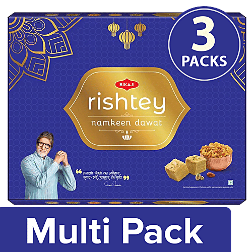 Bikaji Rishtey Namkeen Dawat, 3 x 1.15 kg Multipack 