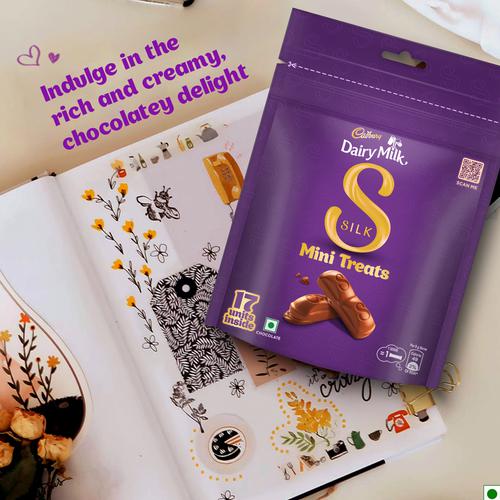 Cadbury Dairy Milk Silk Chocolate Home Treats, 3 x 153 g Multipack 100% Sustainably Sourced Cocoa