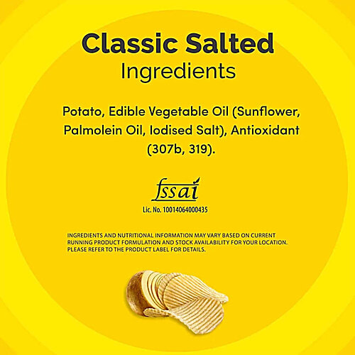 Lay's Classic Salted Potato Chips, 2 x 82 g Multipack