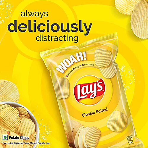Lay's Classic Salted Potato Chips, 2 x 82 g Multipack