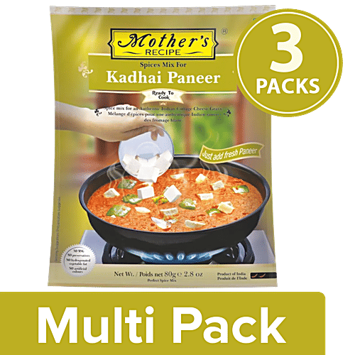 Mother's Recipe Mix - Kadhai Paneer, 3x80 g (Multipack) 