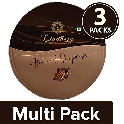 Lindberg Almond Surprise - Truffle Chocolates, 3x200 g (Multipack) 