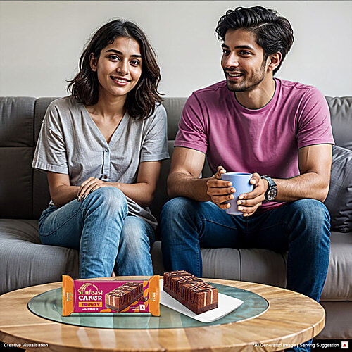 Sunfeast Caker Trinity Cake - Triple Chocolate, 3x28 g Multipack 