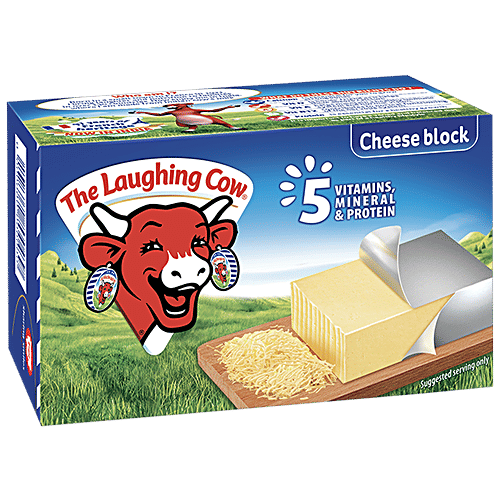 Buy The Laughing Cow Creamy Cheese Triangles 120 g + Cheese Block 200 g