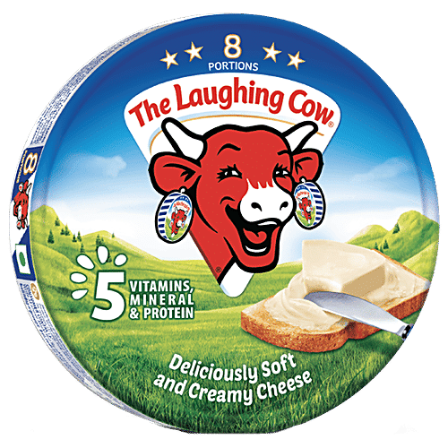 Buy The Laughing Cow Creamy Cheese Triangles 120 g + Cheese Block 200 g