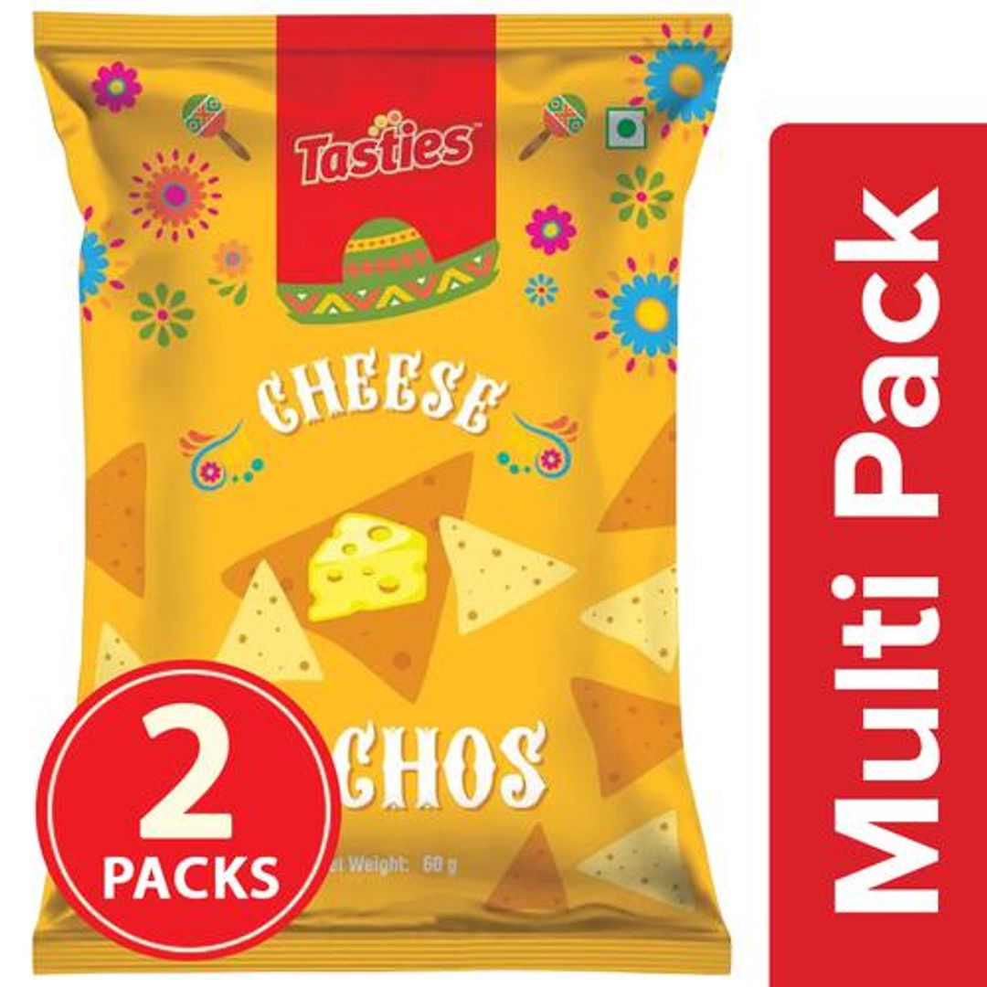 Tasties Tasties Nacho Chips - Cheese 60 g, 2x60 g Multipack