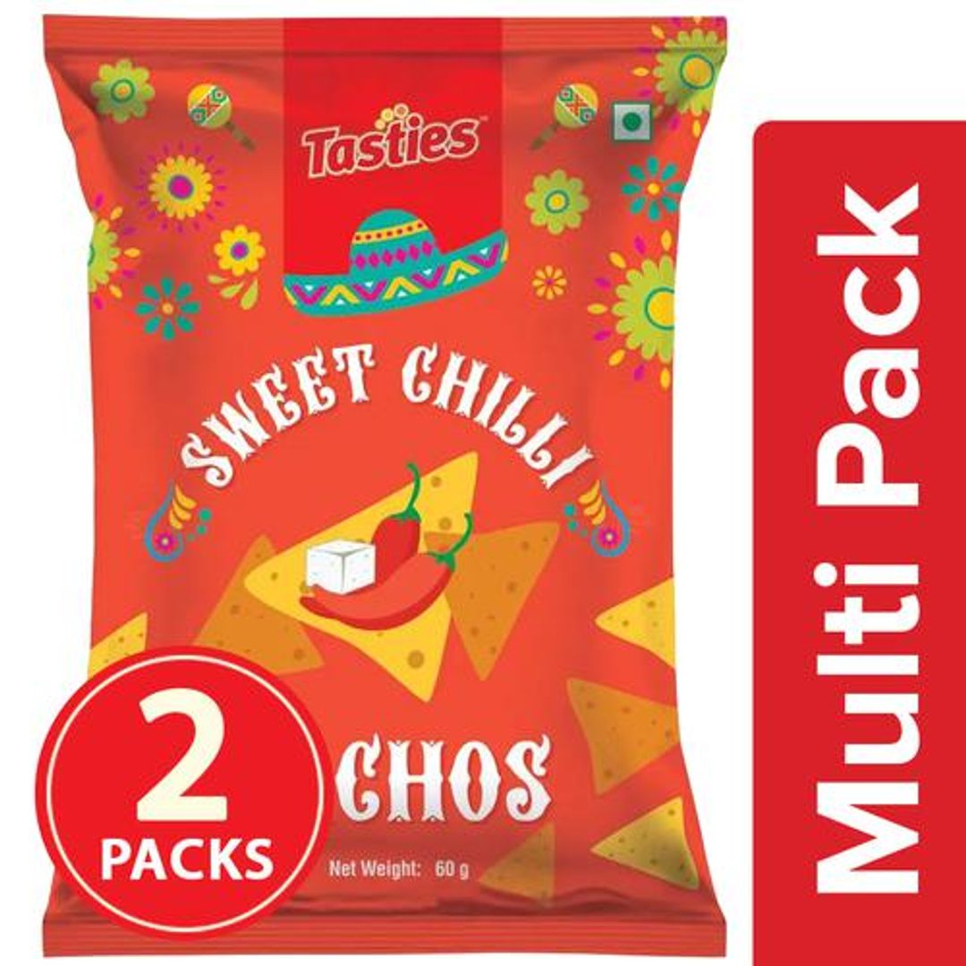 Tasties Tasties Nacho Chips - Sweet Chilli 60 g, 2x60 g Multipack