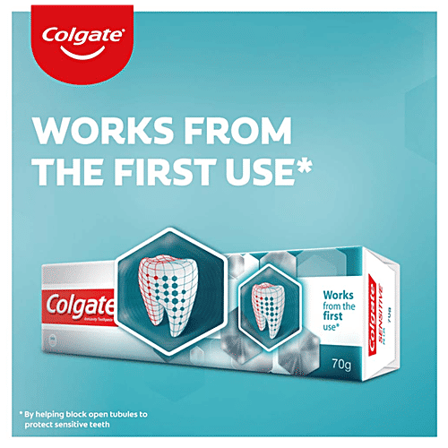 Colgate Sensitive Plus Toothpaste 2x70g +Sensitive Soft Bristles Toothbrush 4 pcs, Combo 2 Items