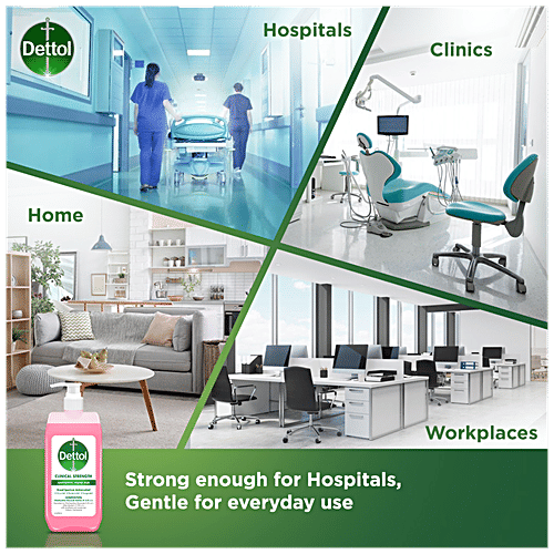 Dettol Antiseptic - Disinfectant Liquid 1 L + Clinical Strength Hand Sanitizer 500 ml, Combo 2 Items 