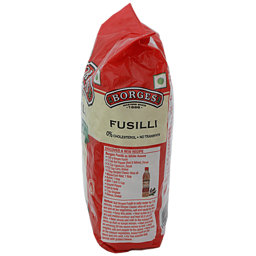 BORGES Durum Wheat Pasta - Fusilli, 2x500 g Multipack 