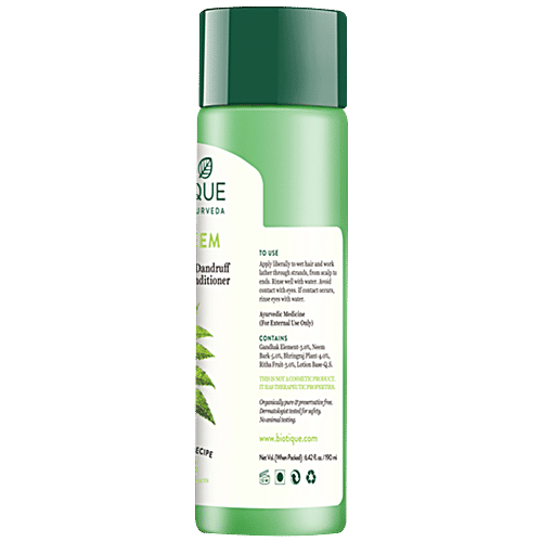 BIOTIQUE Hair Oil-Bio Bhringraj 120ml + Margosa Anti-Dandruff Shampoo & Conditioner 190ml, Combo 2 Items