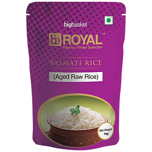 bb Royal Super Basmati Rice - Aged Rice, 2x1 Kg Multipack 