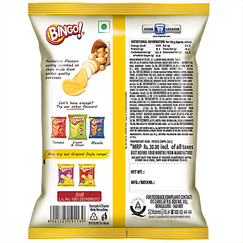 Buy Bingo Potato Chips Salted Online at Best Price of Rs 60 bigbasket