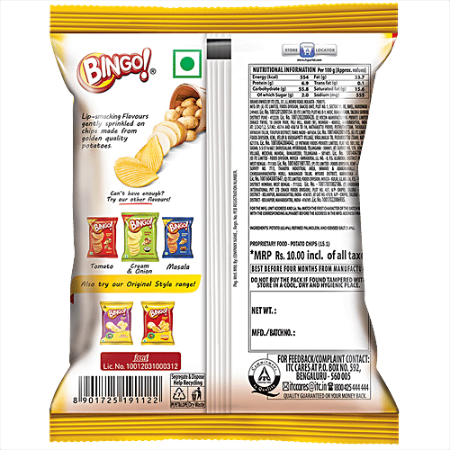 Bingo! Potato Chips - Premium Salted, 3x25 g Multipack