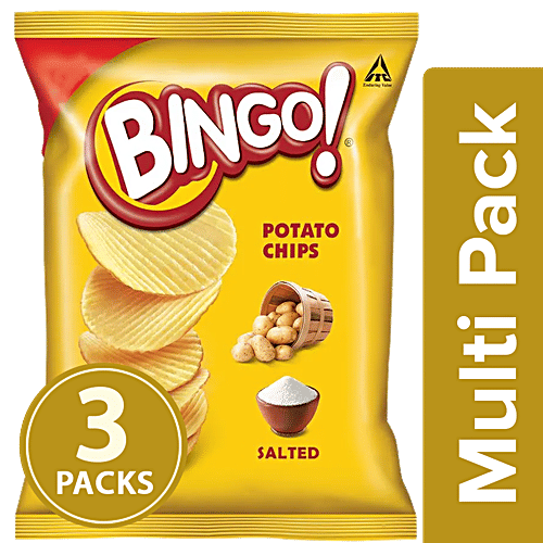 Bingo! Potato Chips - Premium Salted, 3x25 g Multipack