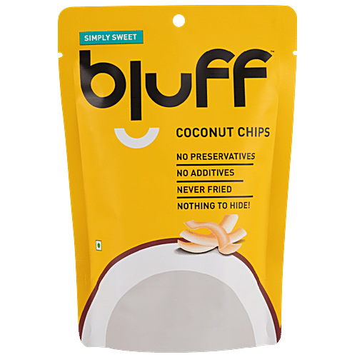 BLUFF Coconut Chips - Curious Caramel + Pepper Power + Simply Sweet (30 g), Combo 3 Items 
