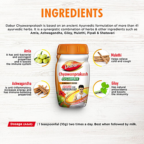 Dabur Chyawanprakash - Sugar Free, 2x500 g (Multipack) 