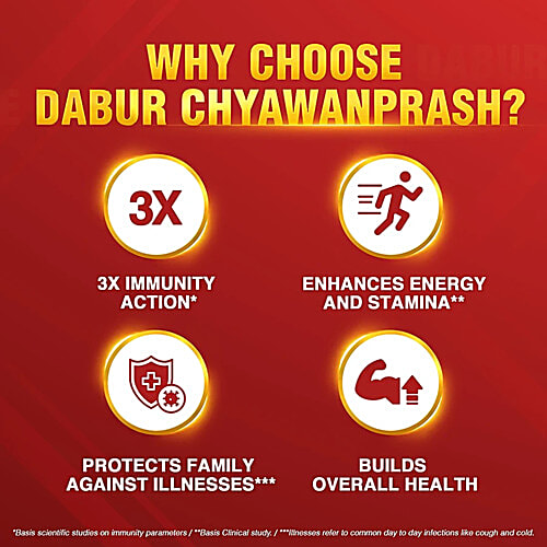 Dabur Chyawanprash - 2X Immunity (Get 50 g Free), 2x500 g (Multipack) 