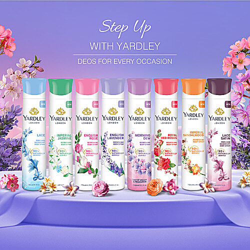 Yardley London English Lavender Deodorant For Women, 2x150 ml (Multipack) 