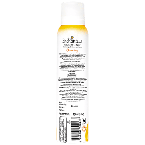 Enchanteur Charming Perfumed Deo Spray For Women, 2x150 ml (Multipack) 