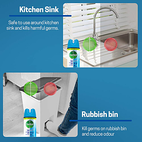 Dettol Disinfectant Spray Sanitizer For Germ-Protection - Spring Blossom, 2x225 ml Multipack 