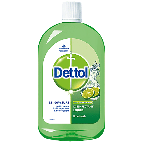 Dettol Disinfectant-Liquid Cleaner,Lime Fresh 500ml+Surface Spray,Spring Blossom 225ml, Combo 2 Items 