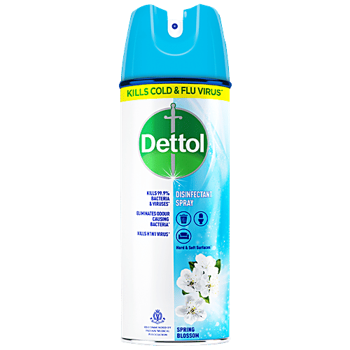 Dettol Disinfectant-Liquid Cleaner,Lime Fresh 500ml+Surface Spray,Spring Blossom 225ml, Combo 2 Items 