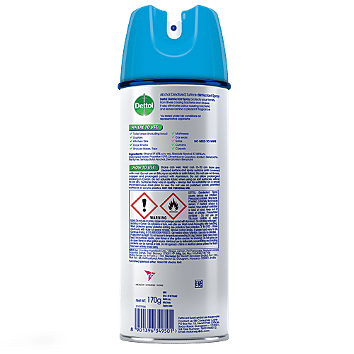 Dettol Liquid Disinfectant-Menthol Cool 500ml + Disinfectant Spray-Spring Blossom 225ml, Combo 2 Items 