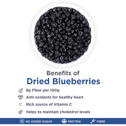 True Elements Dried Blueberries, 5x30 g Multipack 