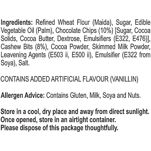 Unibic Choco Nut Cookies, 3x75 g Multipack 