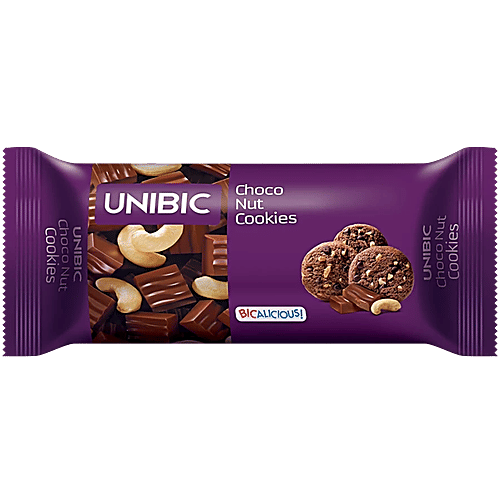 Unibic Choco Nut Cookies, 3x75 g Multipack 