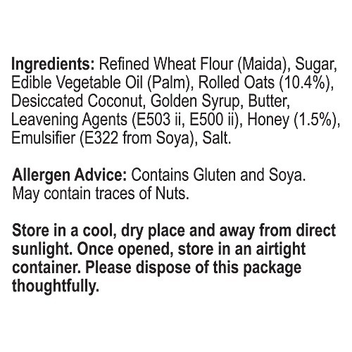 Unibic Cookies - Honey Oatmeal, 3x75 g Multipack 