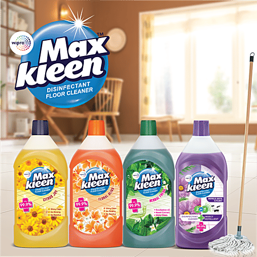 Maxkleen Disinfectant Floor Cleaner - Floral Bliss, 3 x 975 ml Multipack 