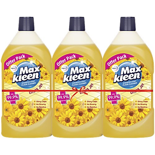 Maxkleen Disinfectant Floor Cleaner - Citrus Joy, 3 x 975 ml Multipack 
