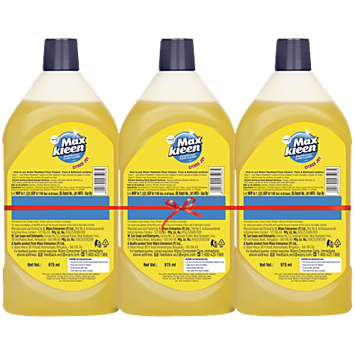Maxkleen Disinfectant Floor Cleaner - Citrus Joy, 3 x 975 ml Multipack 