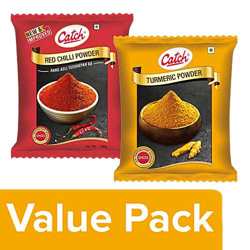Buy Catch Turmeric Powder 200 g+ Red Chilli Powder 200 g Online at Best